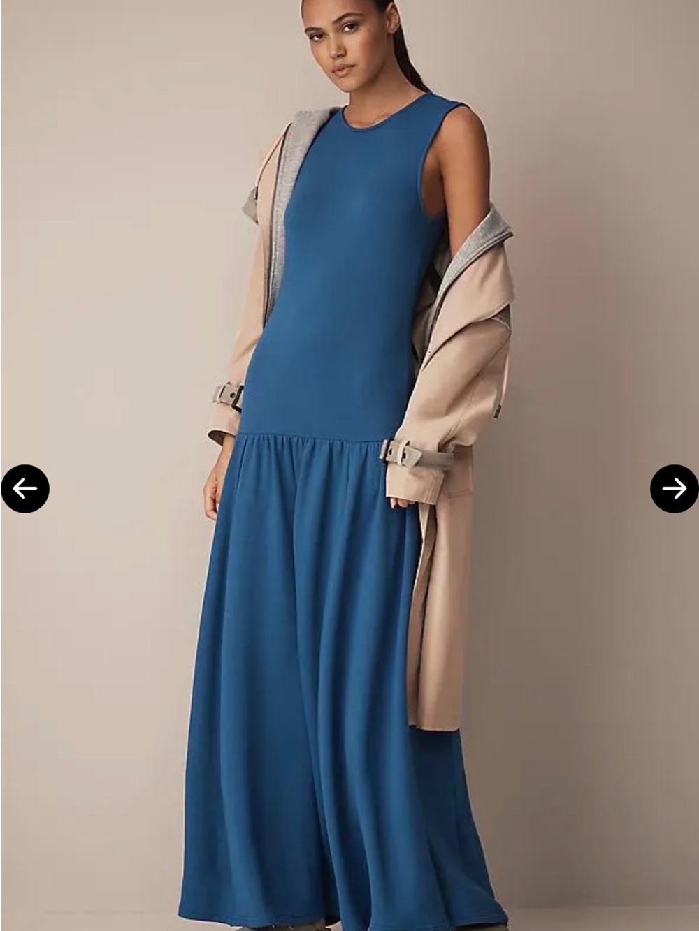Daily Practice by Anthropologie sleeveless drop-waist maxi dress Size M NWT